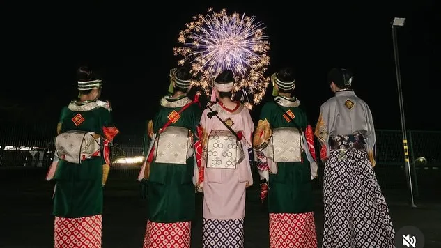 #奈半利花火大会#濱長花神楽
